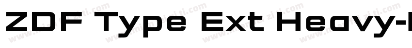 ZDF Type Ext Heavy字体转换